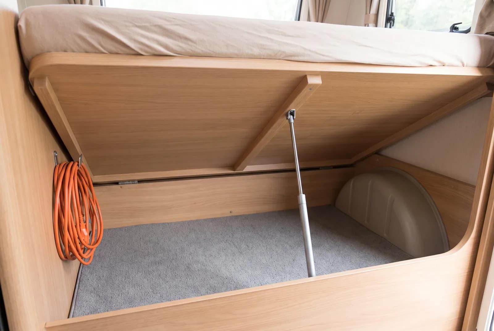 Detail van een Fendt Vast bed